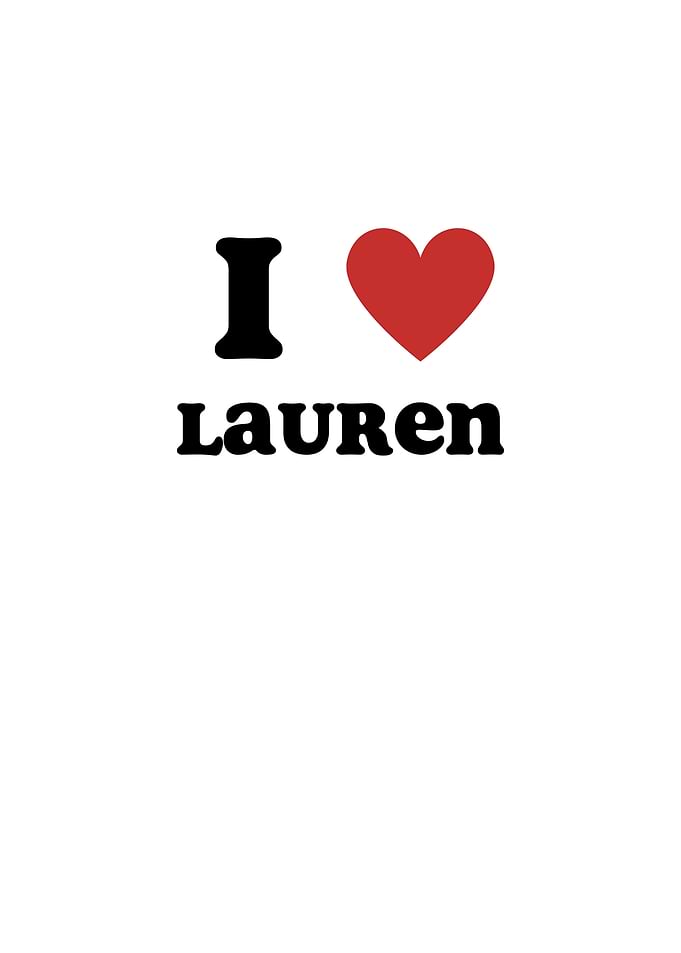 I Love Lauren
