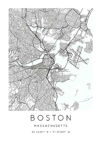 Boston Massachusetts Map