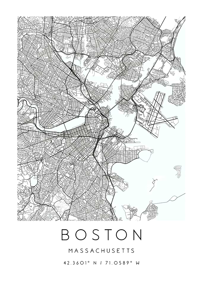 Boston Massachusetts Map