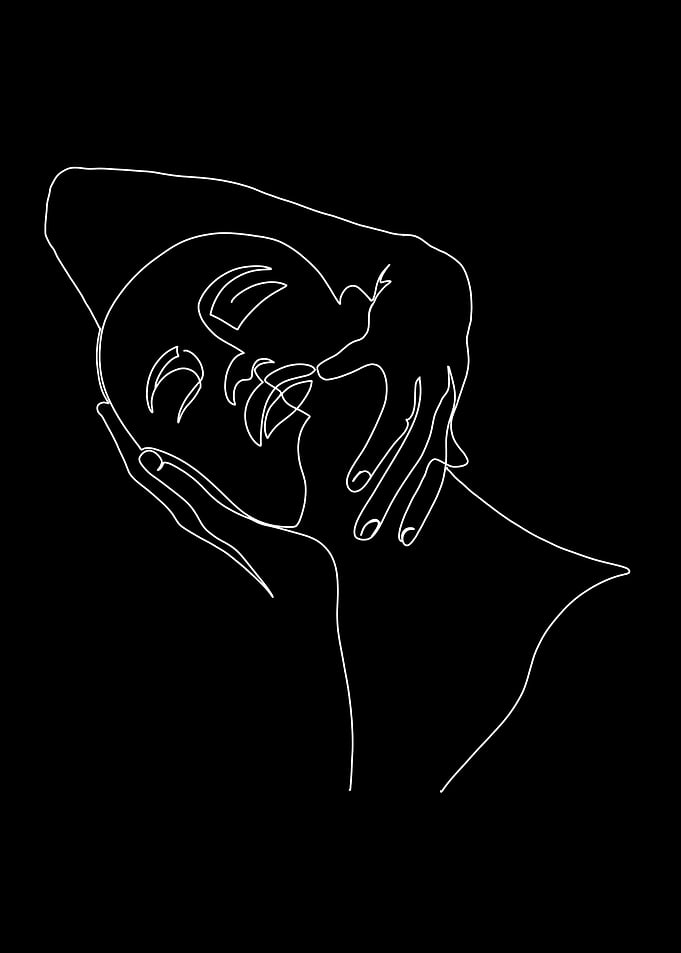 One Line Art Woman