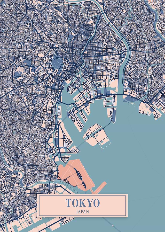 Tokyo Breezy City Map