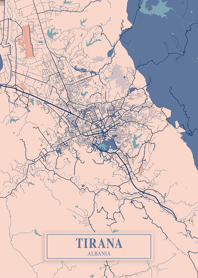 Tirana Breezy City Map