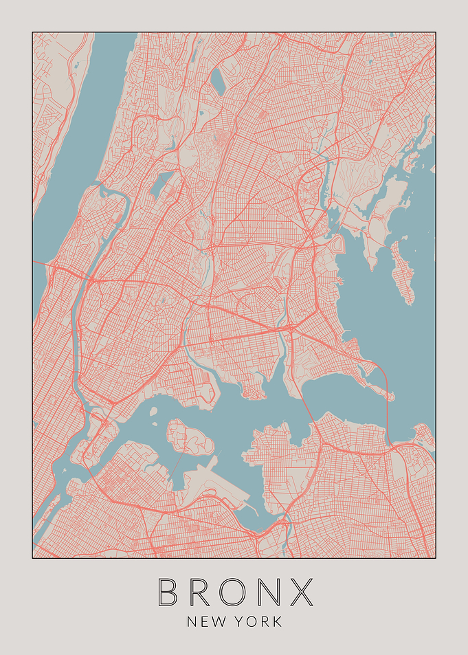 New York Bronx Map