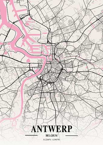 Antwerp Neapolitan Map
