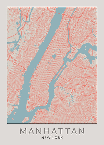 New York Manhattan Map