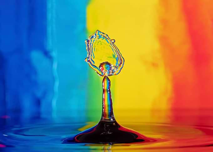 Rainbow Water Drop