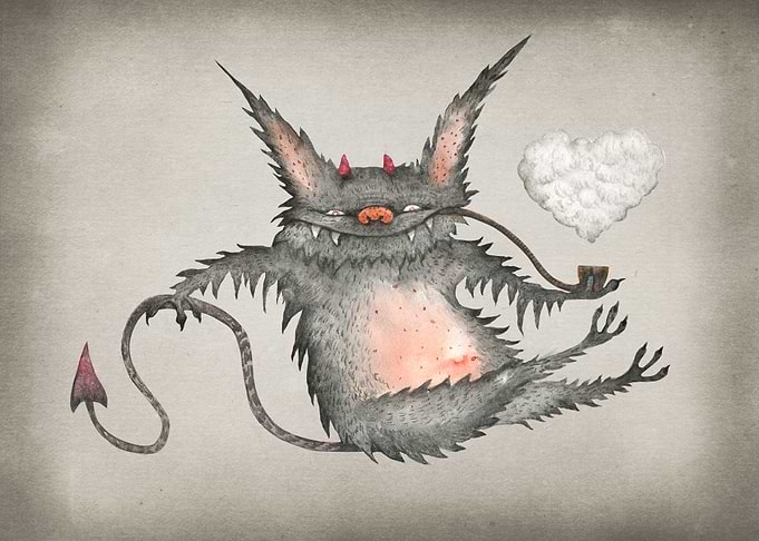 Little Devil Smoking