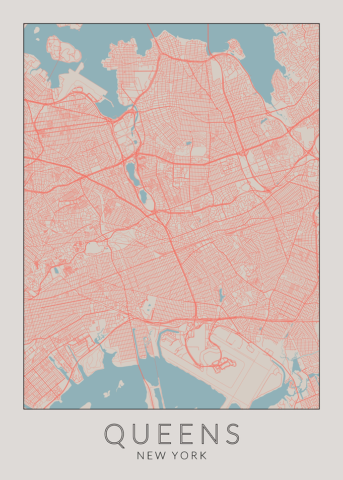 New York Queens Map