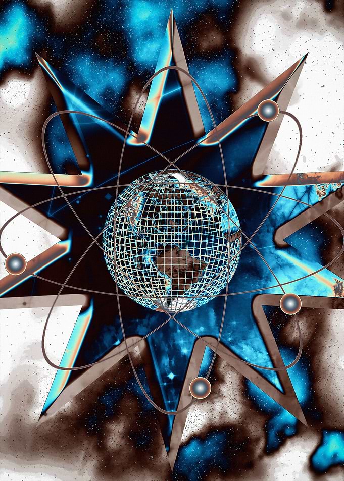 Earth in atom model