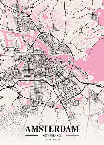 Amsterdam Neapolitan Map