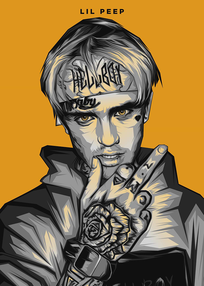 Lil Peep PopArt Rapper