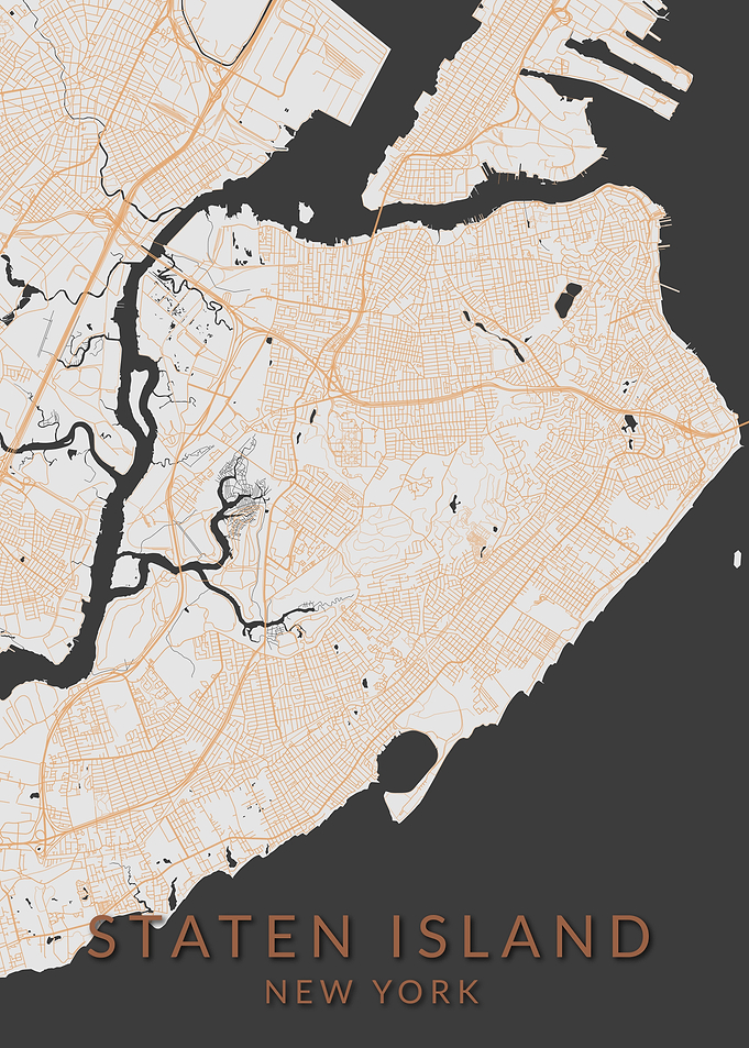 New York Staten Island Map