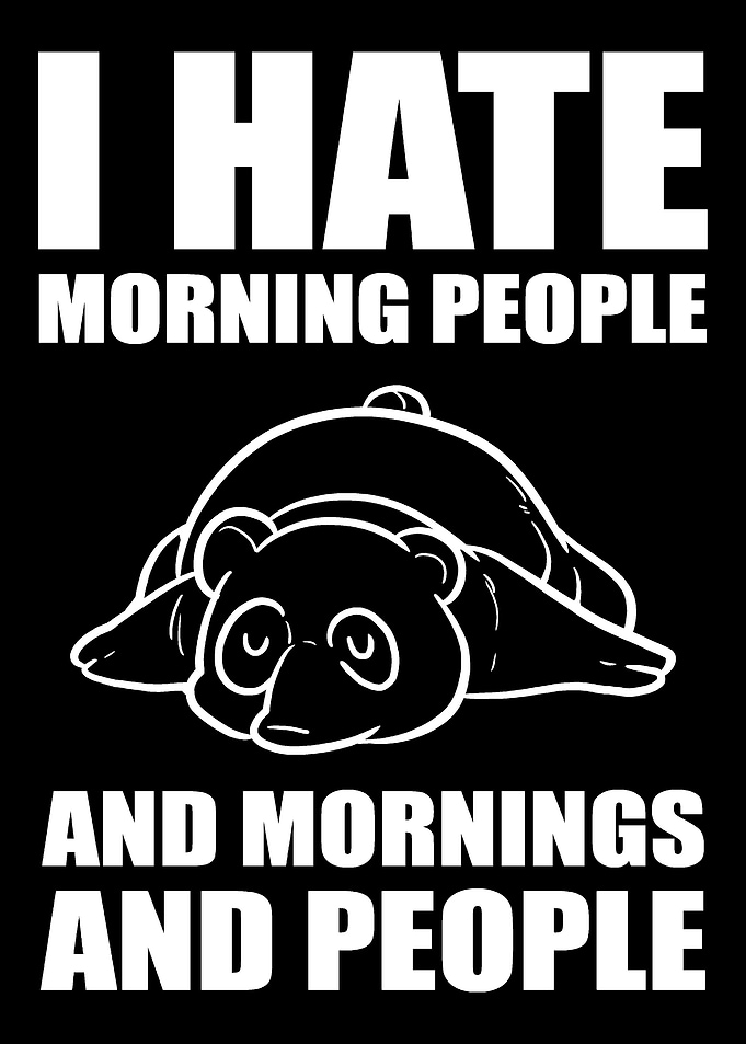 Mornings and people Night