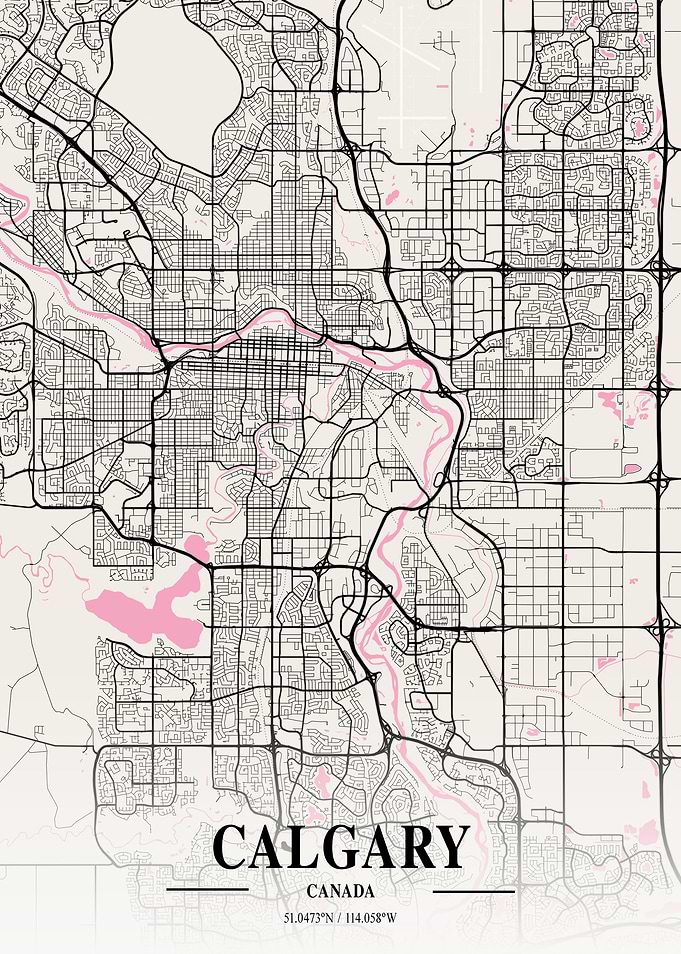 Calgary Neapolitan Map
