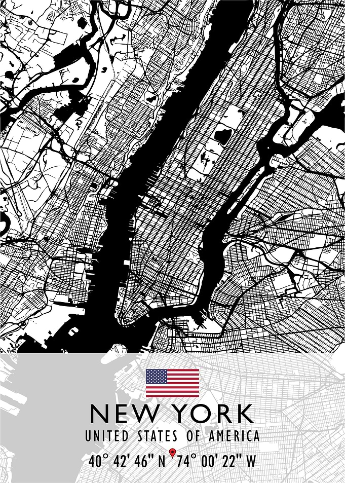 NEW YORK MAP USA
