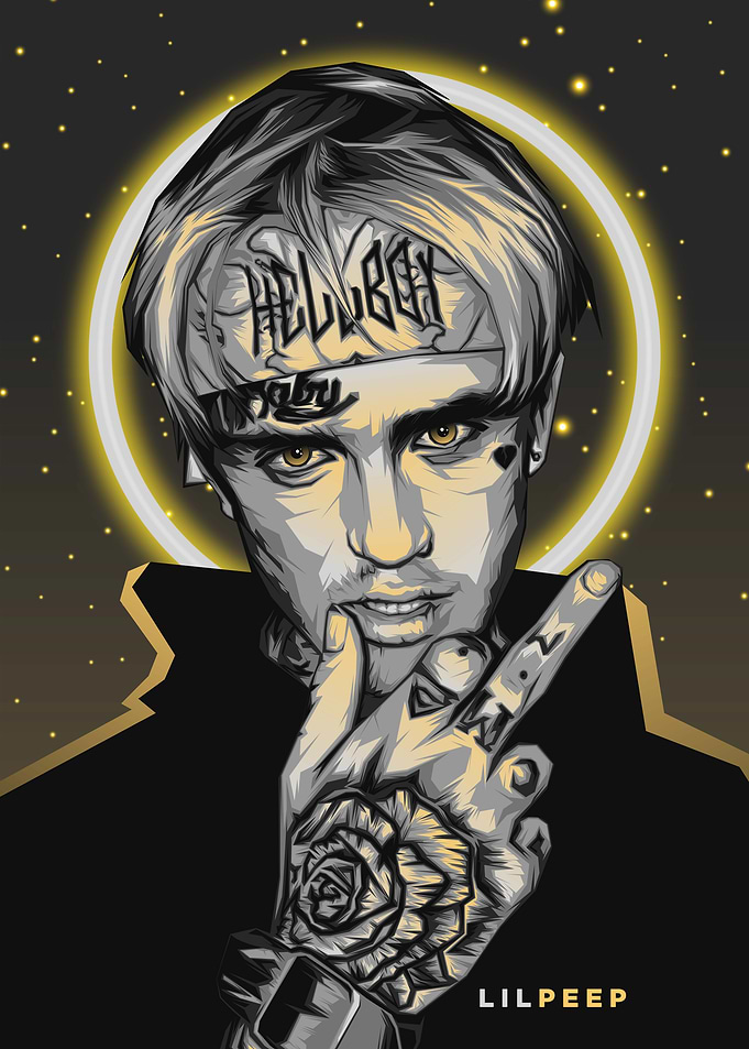 Lil Peep Neon Rapper
