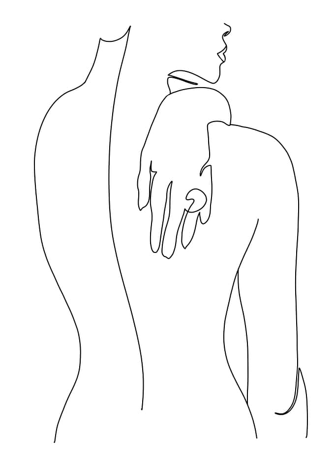 One Line Art Woman