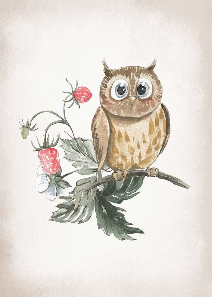 Owl Nursery Art
