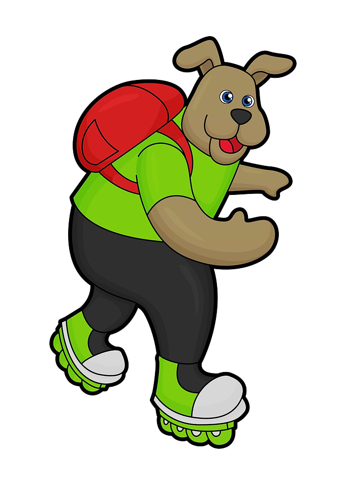Dog Inline Skater Backpack