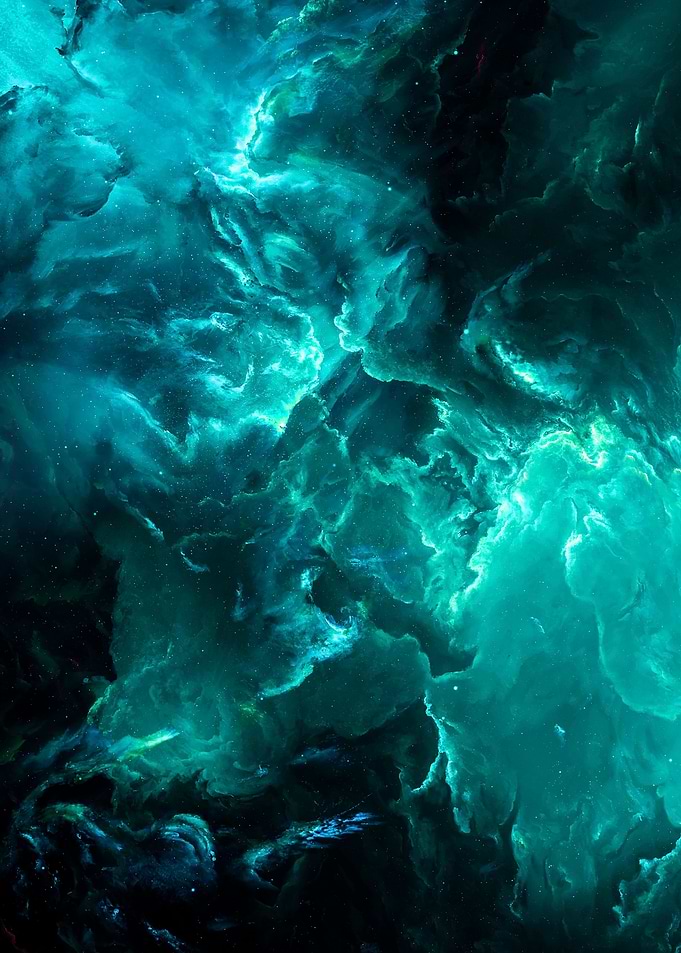 Abstract Space Colors Star