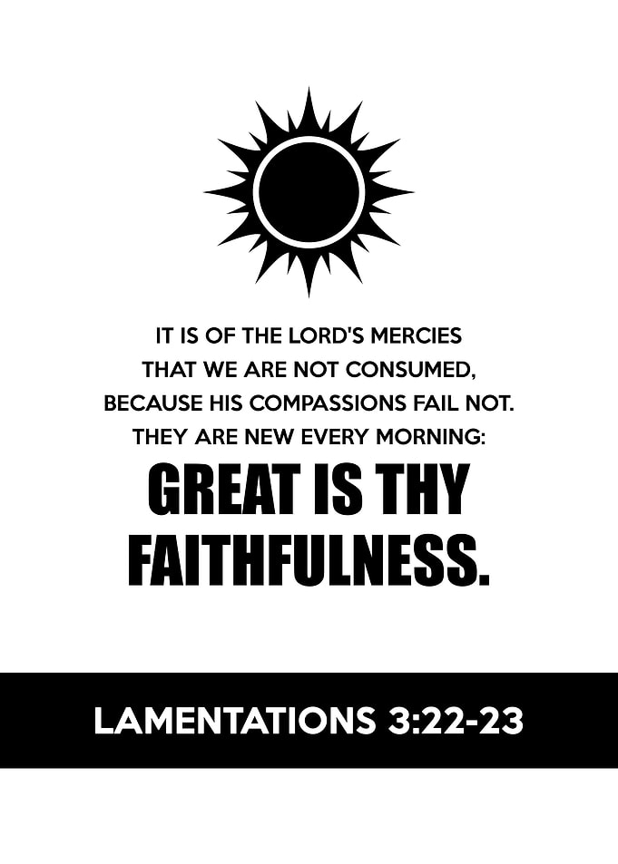 Lamentations 3 22 23