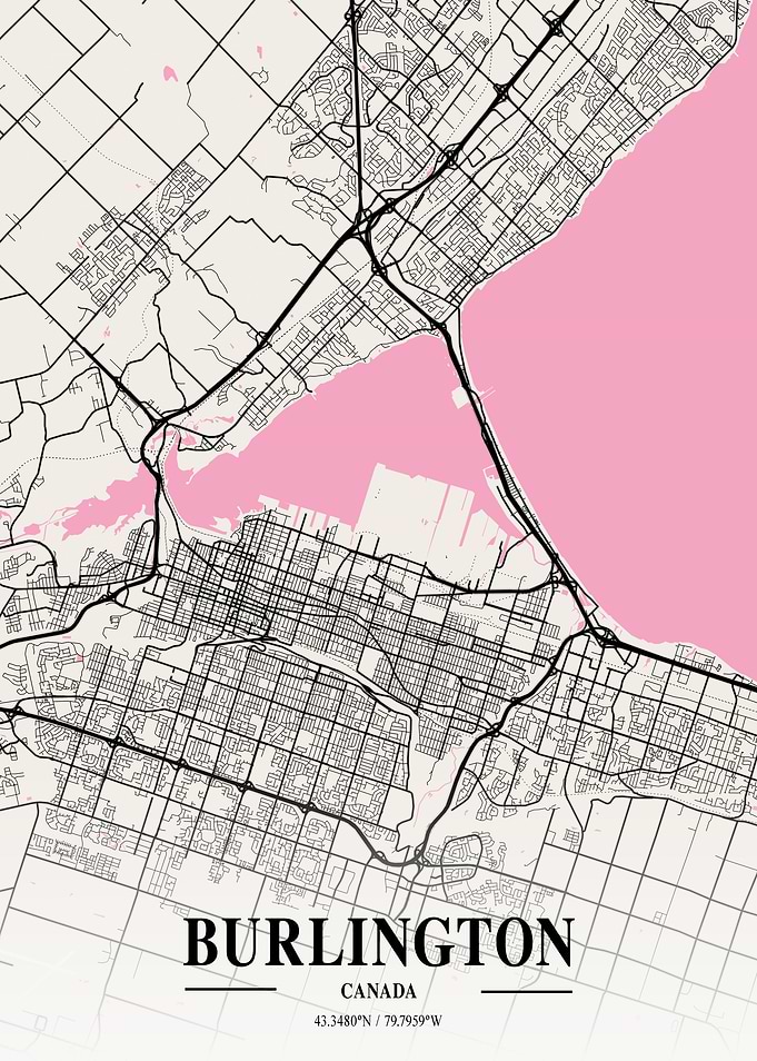 Burlington Neapolitan Map