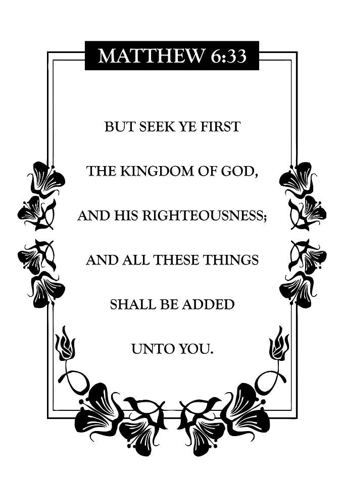 Matthew 6 33