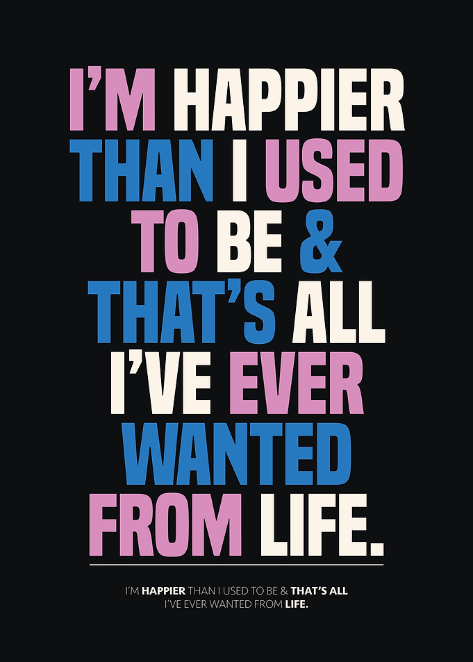 I am happier than i used