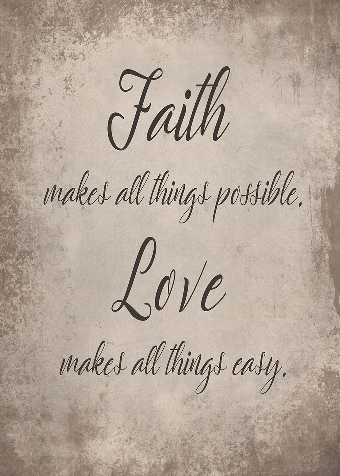 Love makes all things easy