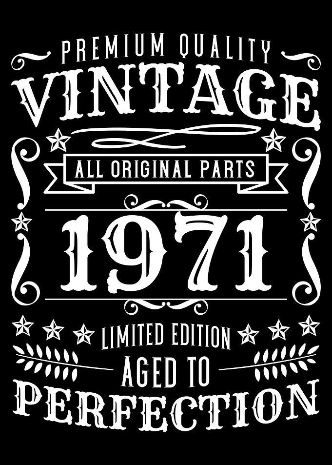 Vintage Birthday 1971