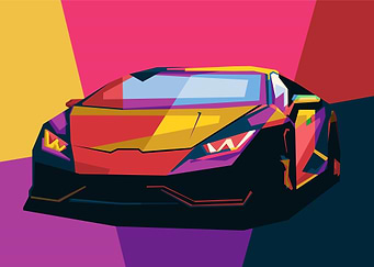 Lamborghini colorful