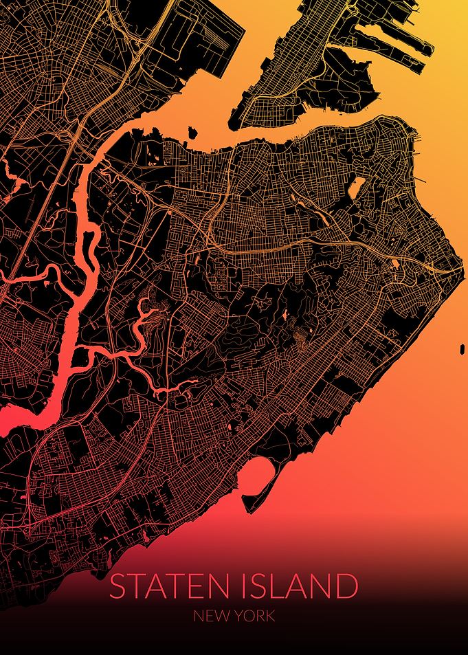 New York Map Staten Island