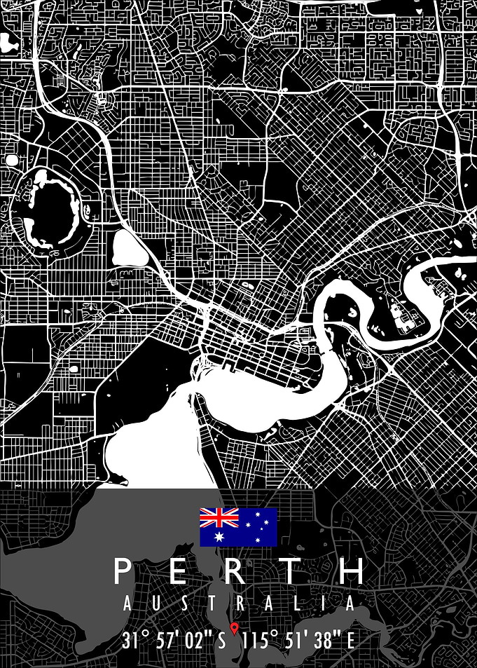 PERTH MAP AUSTRALIA