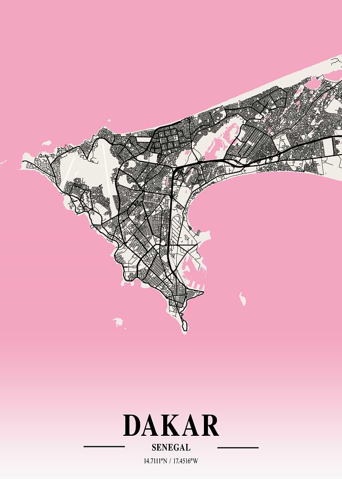Dakar Neapolitan Map
