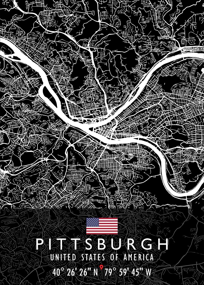 PITTSBURGH MAP USA