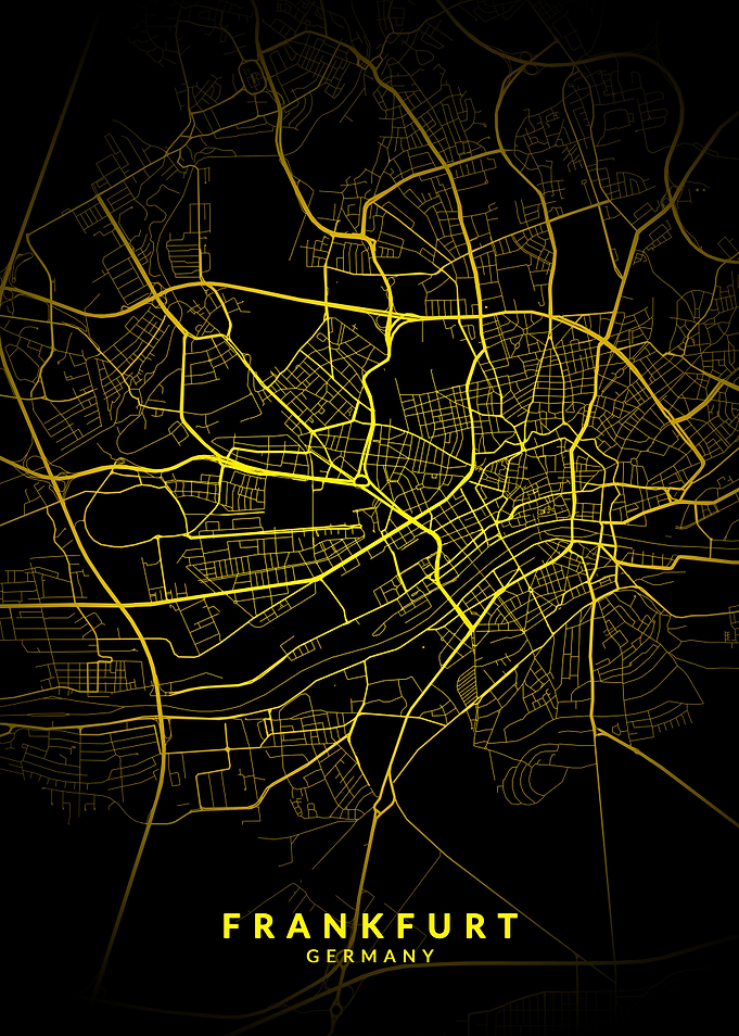 Frankfurt Germany City Map
