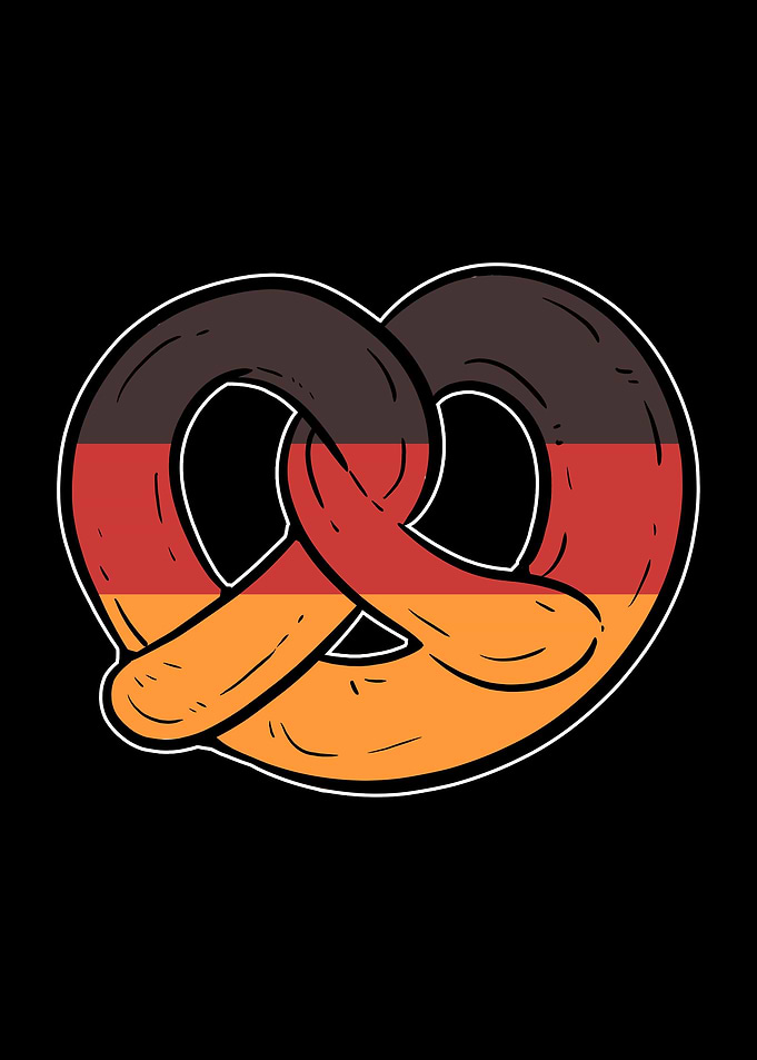 Germany Flag Pretzel