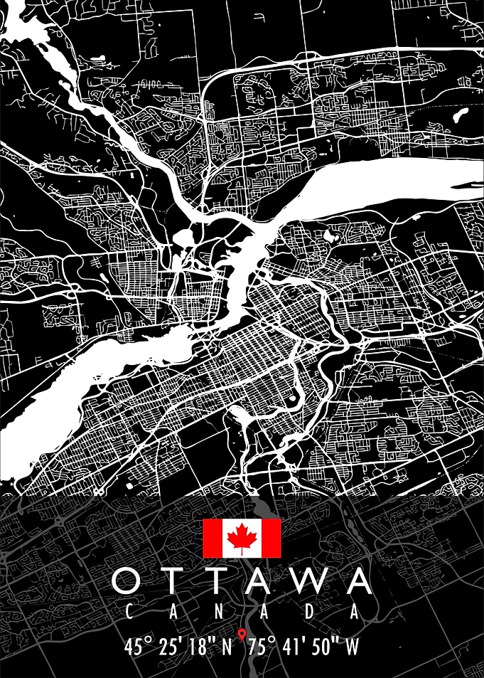 OTTAWA MAP CANADA