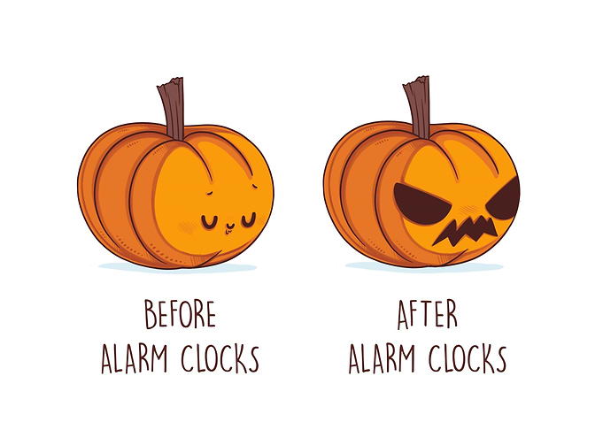 Before After the alarm