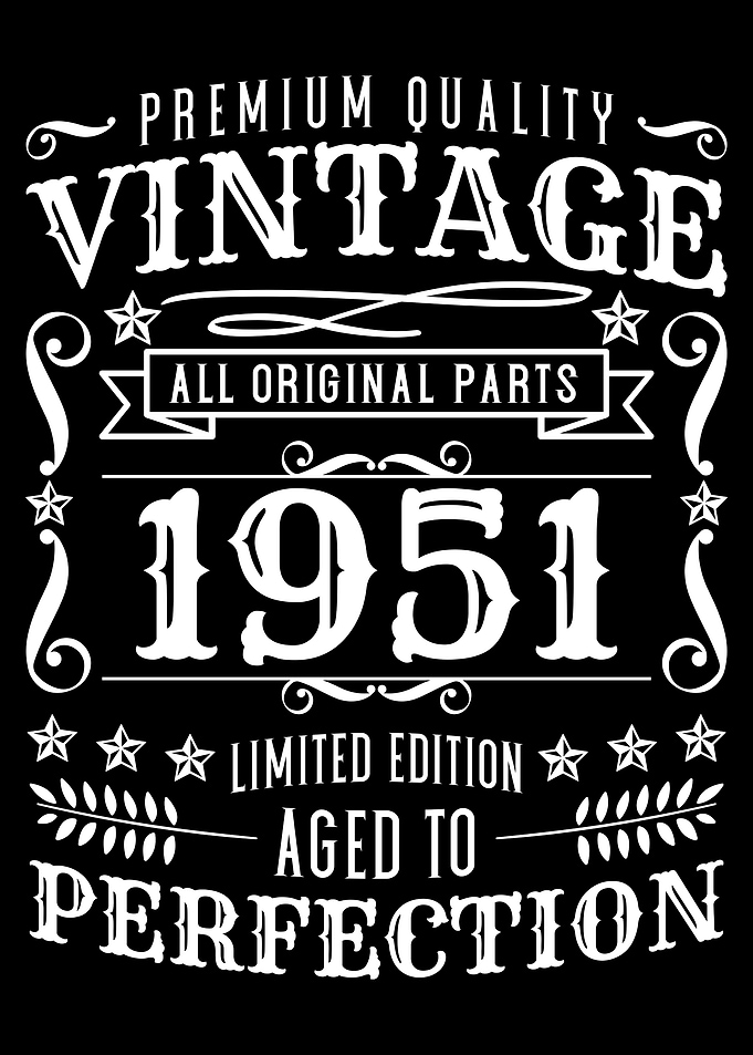 Birthday Vintage 1951