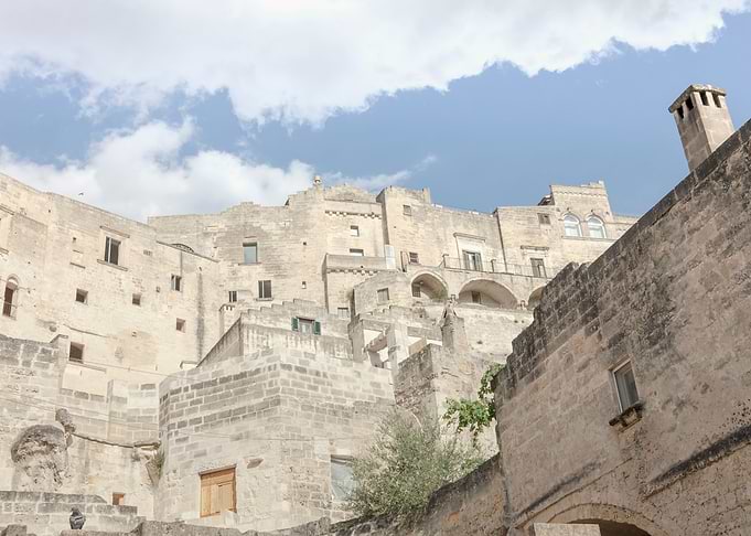 Matera Italy old town morn