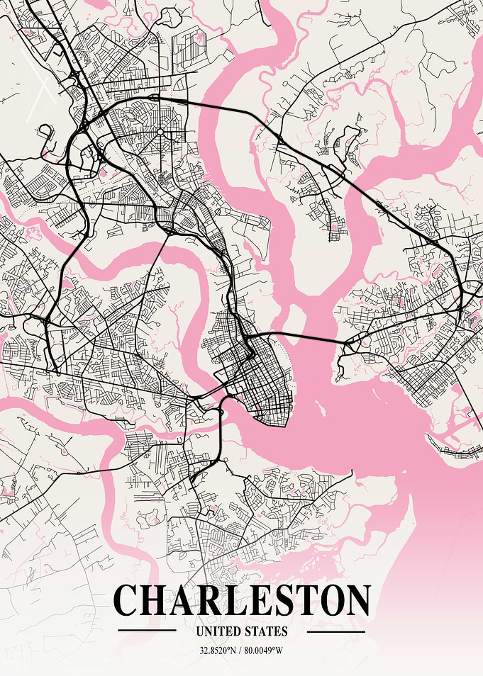 Charleston Neapolitan Map
