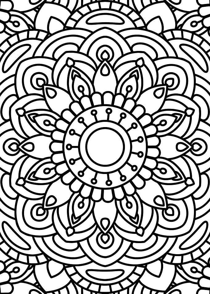 BW Floral Mandala Patt 01