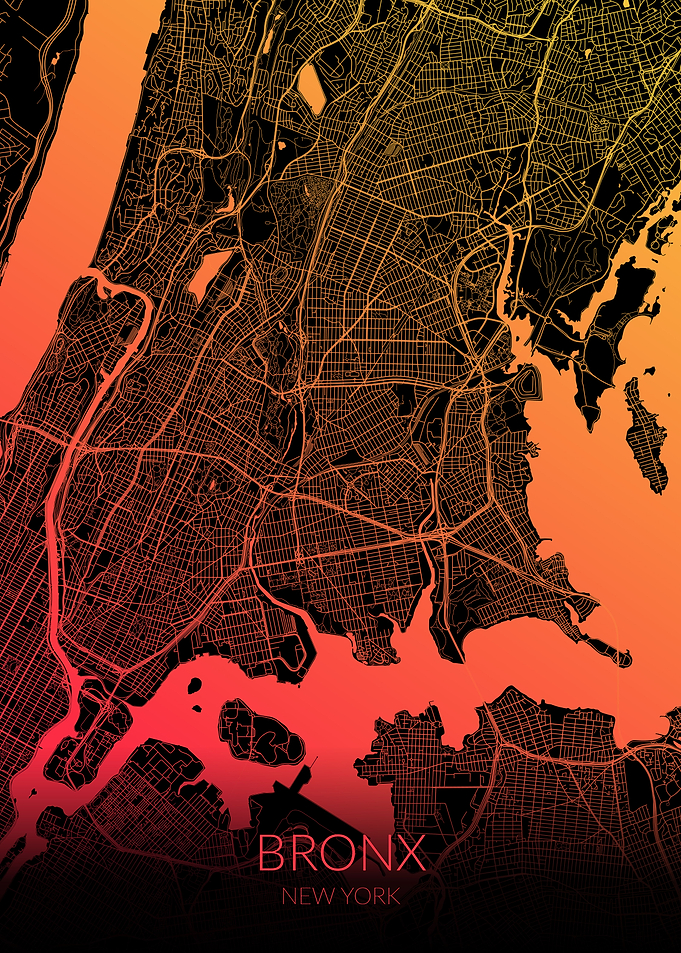 New York Map Bronx