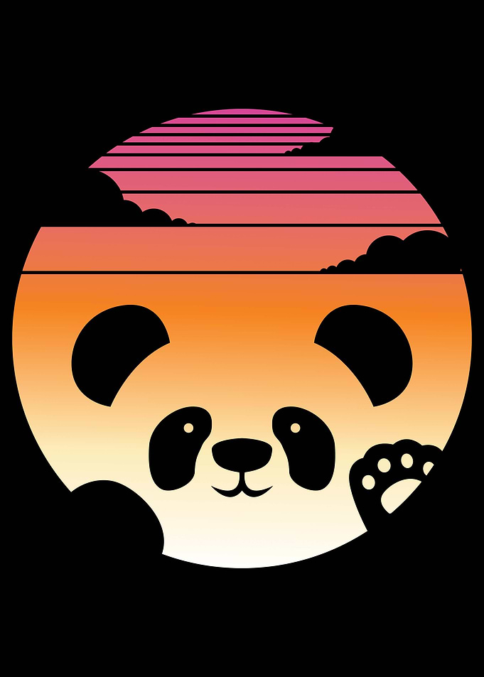 A Panda Sunset