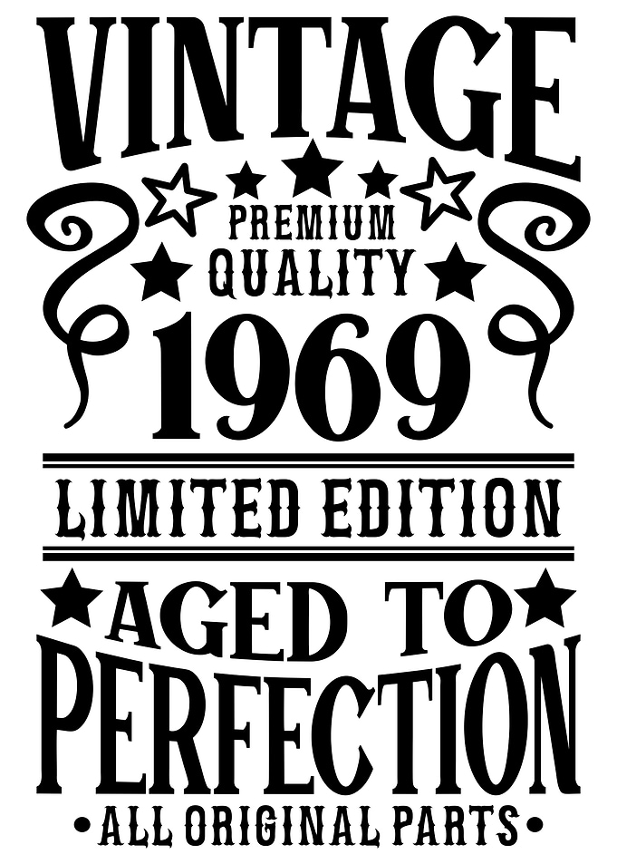 Vintage Birthday 1969