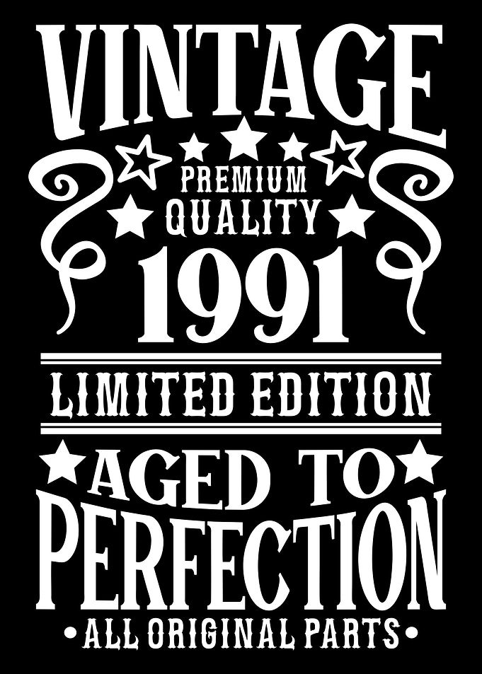 Vintage Birthday 1991