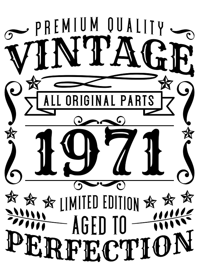Vintage Birthday 1971