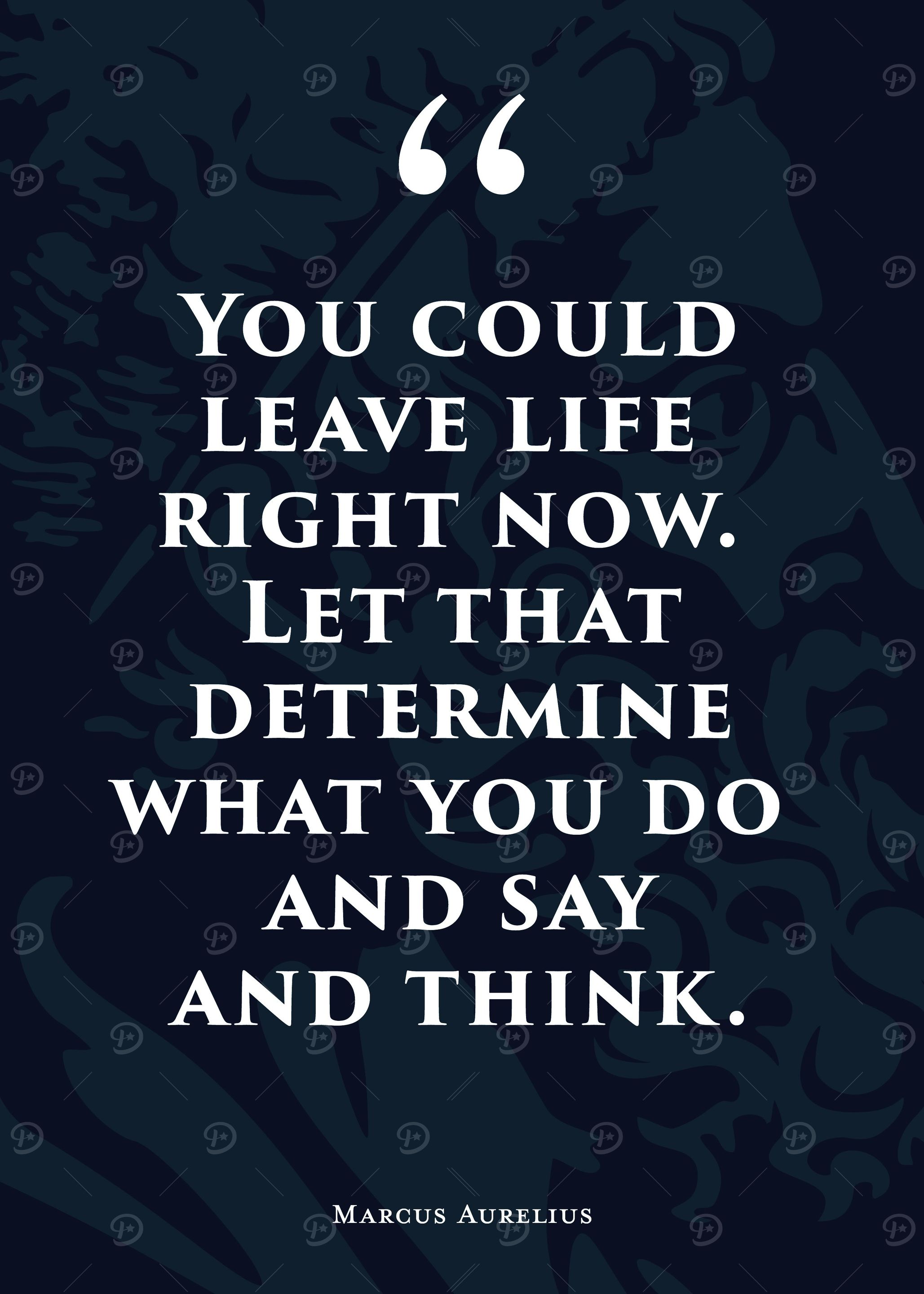 Stoic Quote 4 Blue