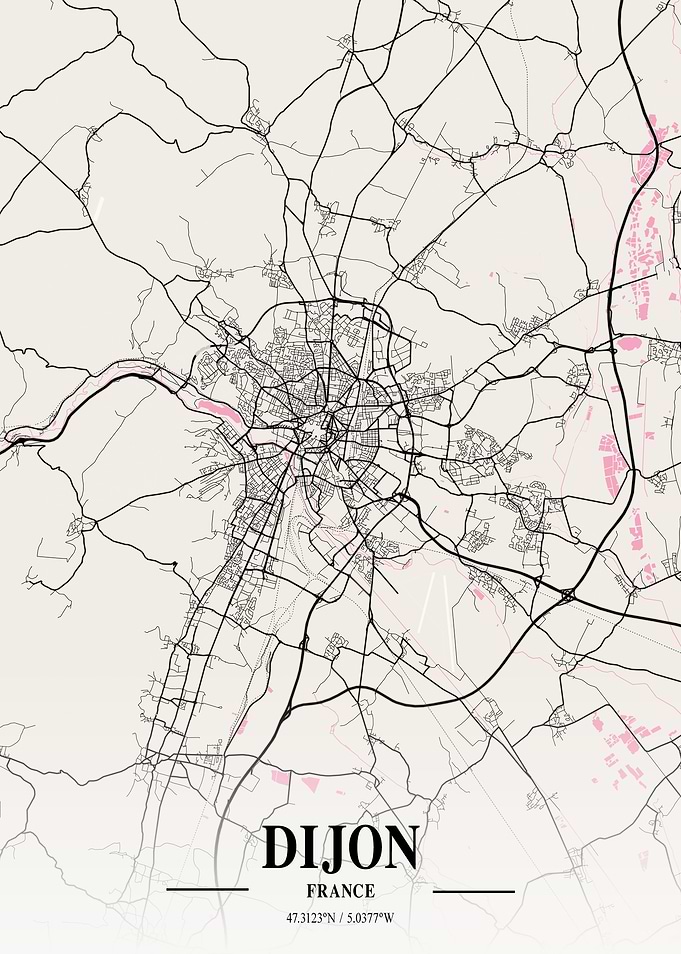 Dijon Neapolitan Map